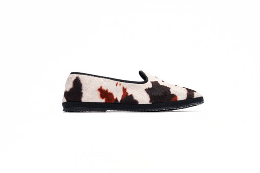 Friulana "Pampas" - Handcrafted Cow-Printed Slippers
