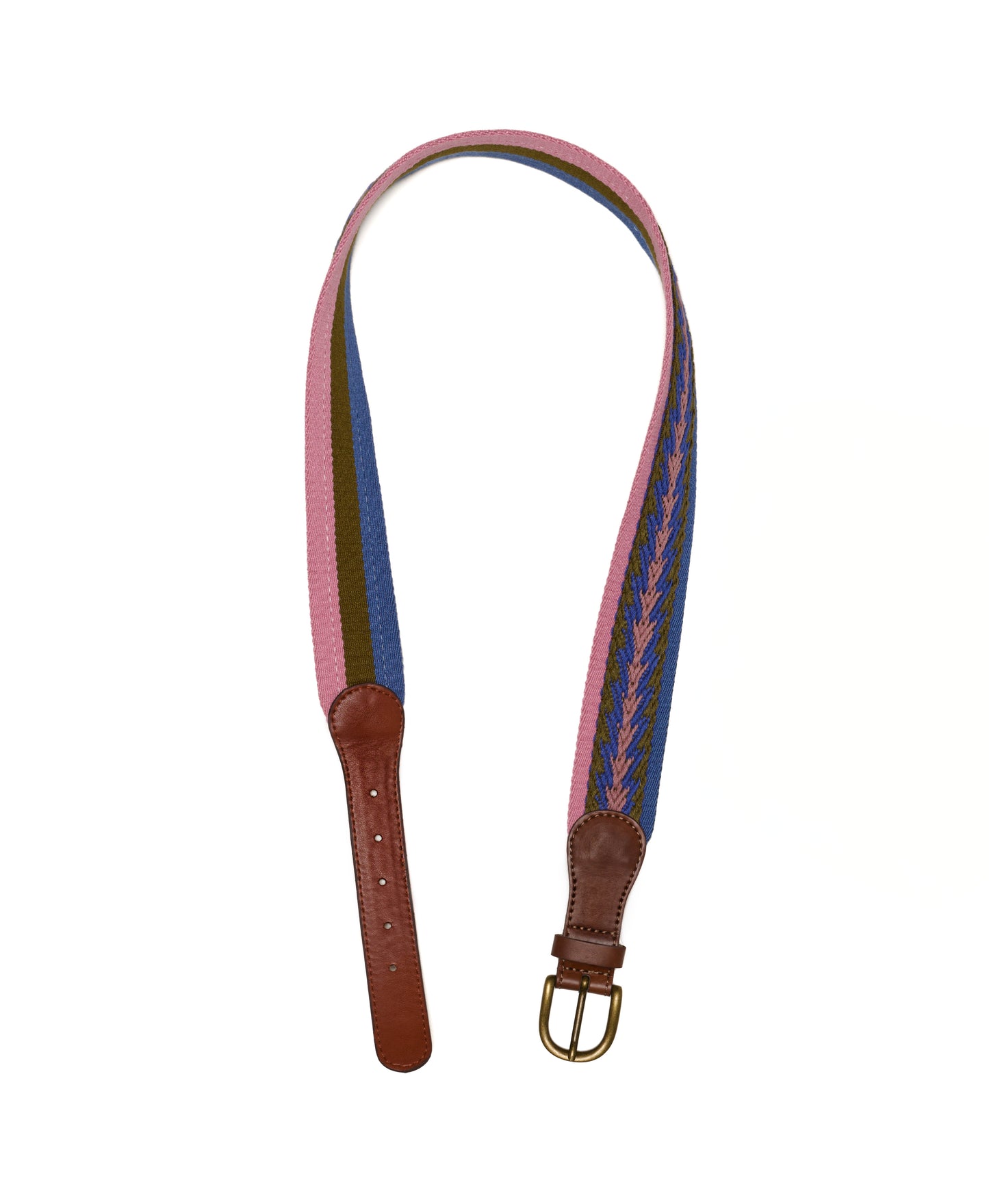 Vegan belt, embroidered, made in Italy