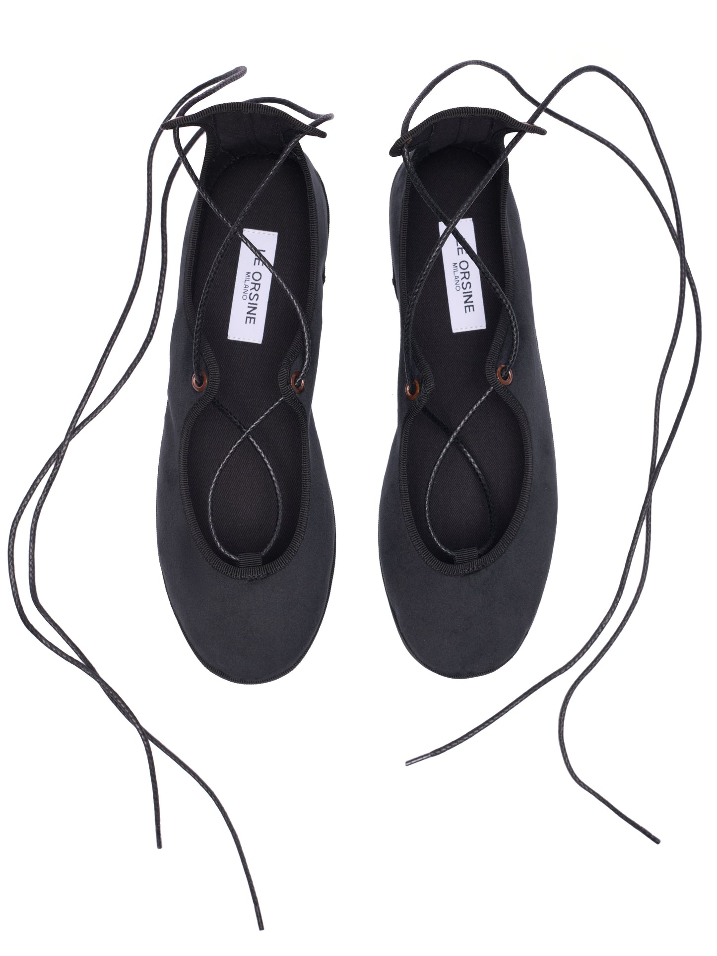 Ballerina “La Scala” – Handcrafted Velvet Lace Shoes BLACK
