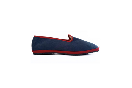 Friulana "Boston" - Handcrafted Linen Slippers | Size IT 37