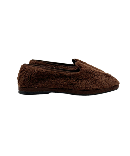 Friulana "Aspen" - Handcrafted Faux Teddy Slippers | Size IT 36