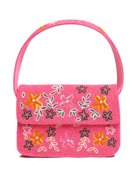 "Spring" Baguette Beaded Bag