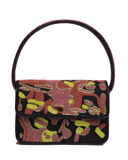 "Camouflage" Baguette Beaded Bag