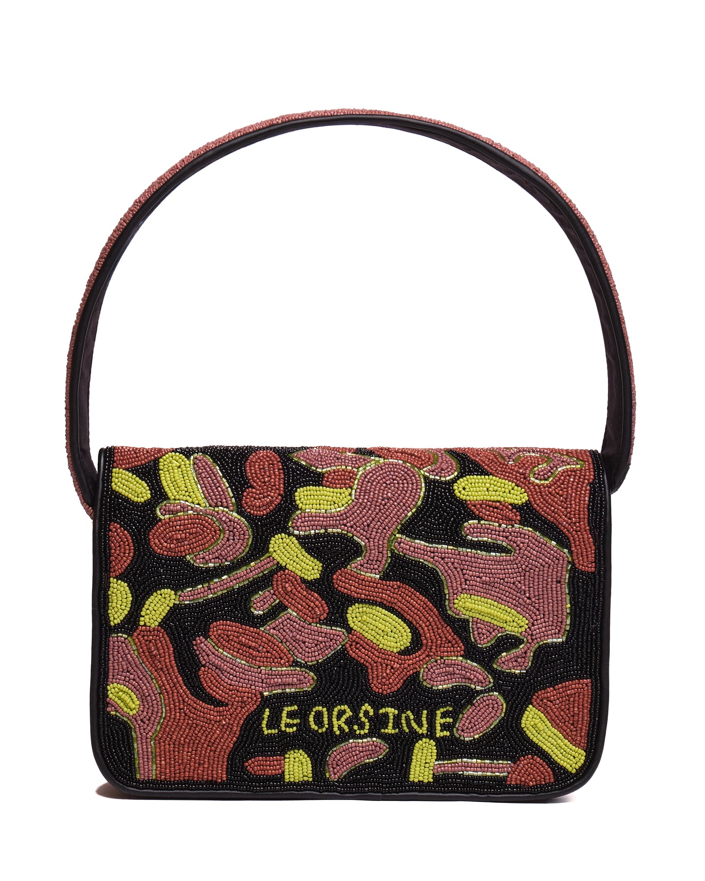 "Camouflage" Baguette Beaded Bag