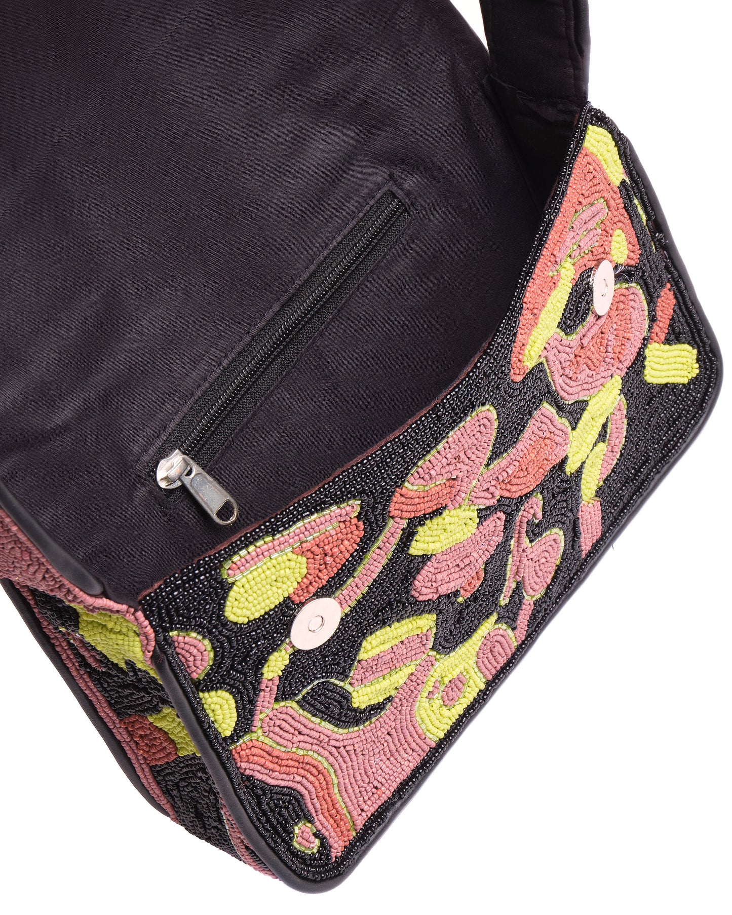 "Camouflage" Baguette Beaded Bag