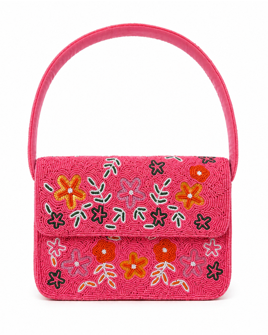 "Spring" Baguette Beaded Bag