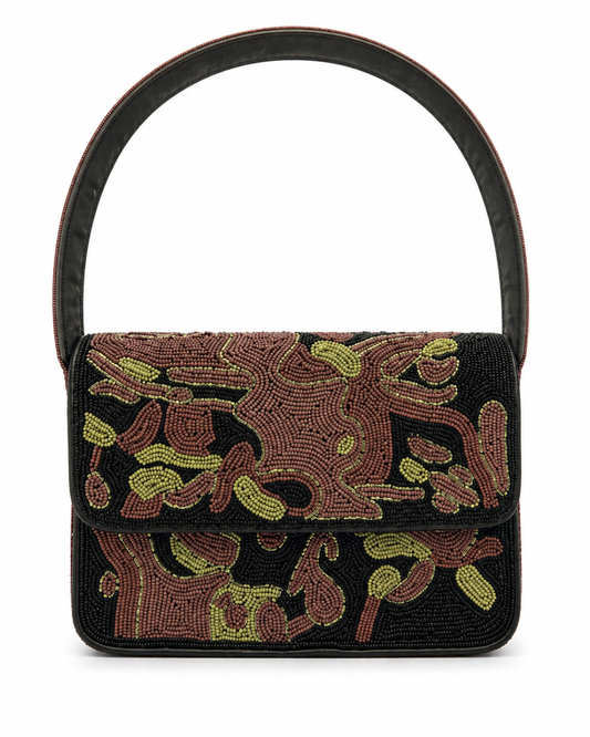 "Camouflage" Baguette Beaded Bag