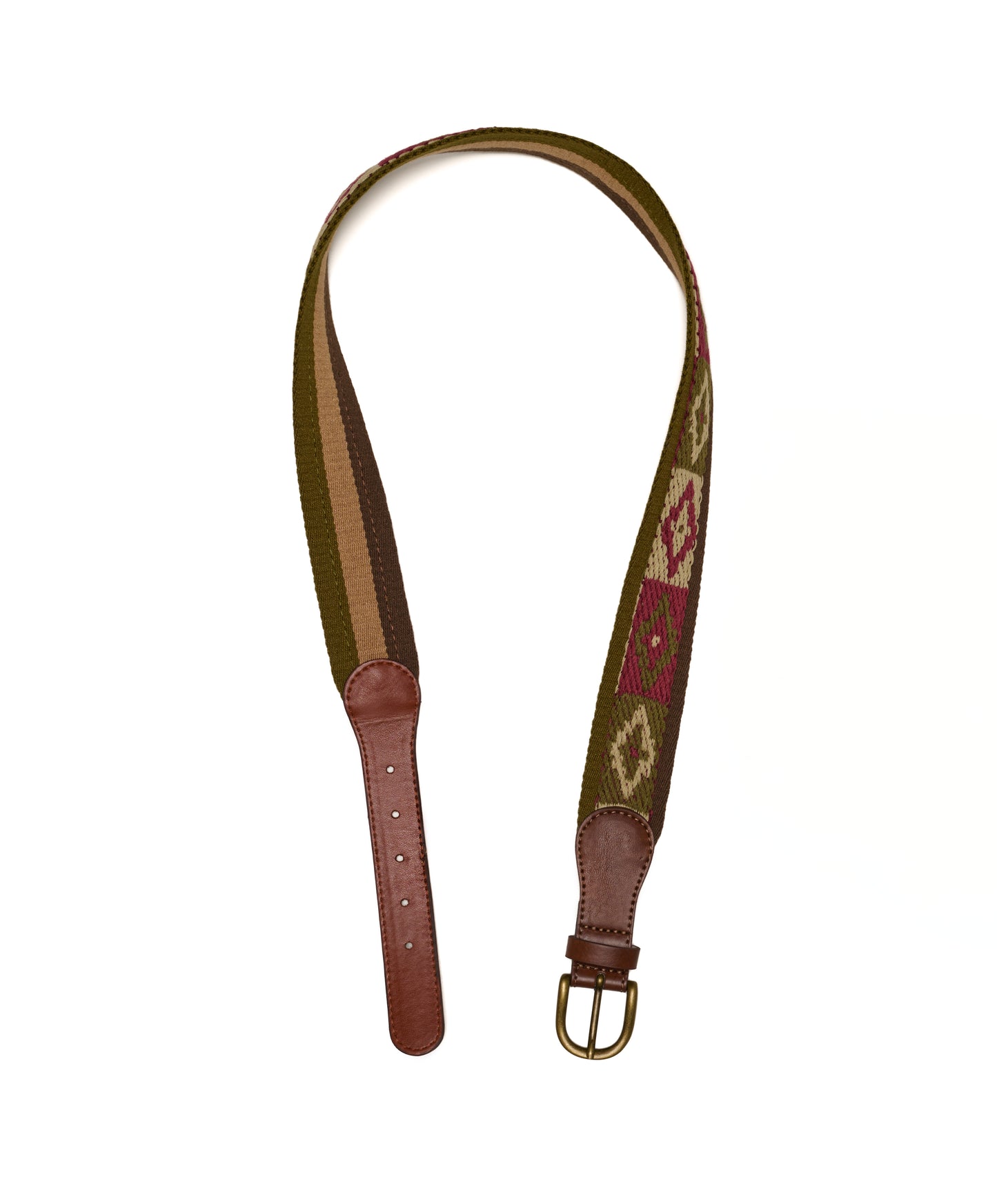  Vegan belt, embroidered, made in Italy