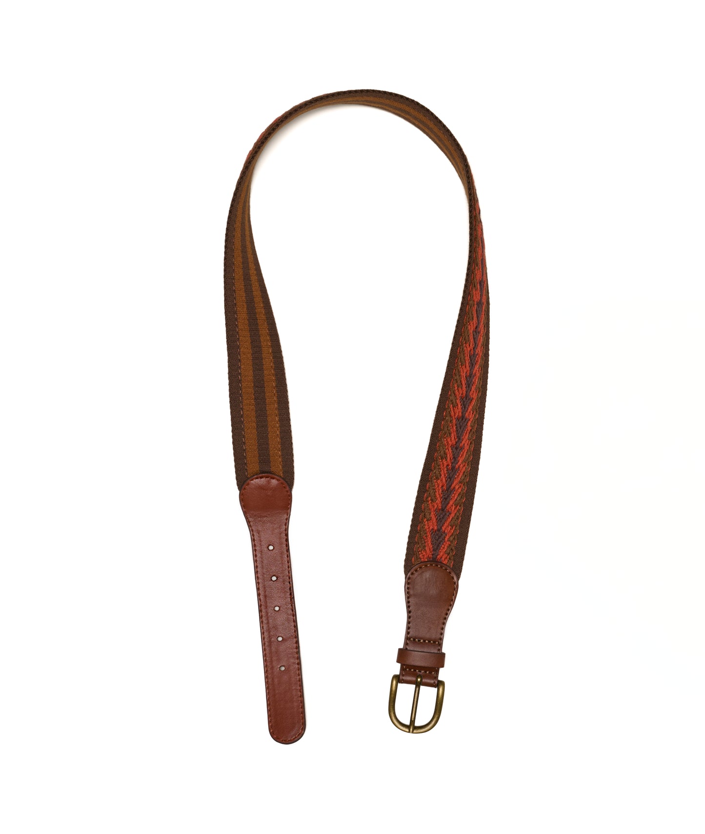 Vegan belt, embroidered, made in Italy