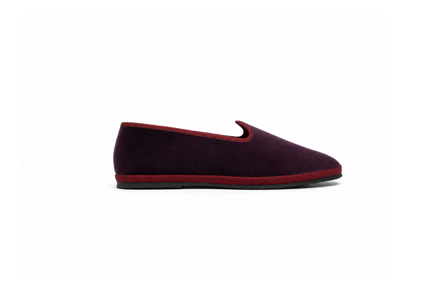 Friulana "Sirolo" – Purple Velvet Handcrafted Shoes by Le Orsine, Made in Friuli Italy