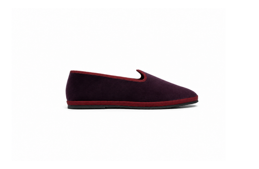 Friulana "Sirolo" – Purple Velvet Handcrafted Shoes by Le Orsine, Made in Friuli Italy